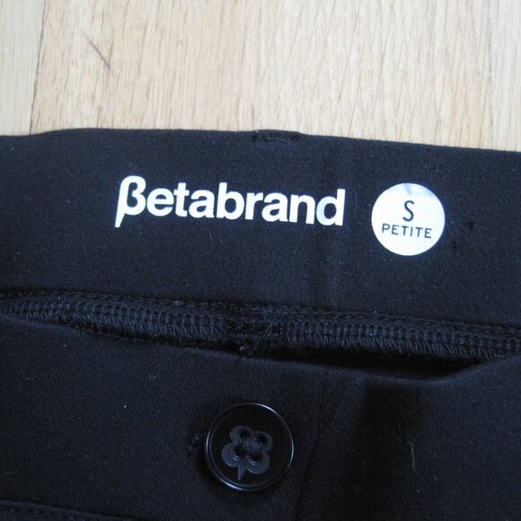 Betabrand Women’s Slim Pull On Stretch Black Dress Yoga Pants Small Petite - Picture 3 of 5